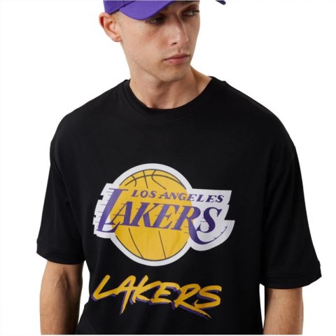 Koszulka New Era NBA Los Angeles Lakers Script Mesh Tee M 60284737 Koszulka New Era NBA Los Angeles Lakers Script Mesh Tee M 60284737
