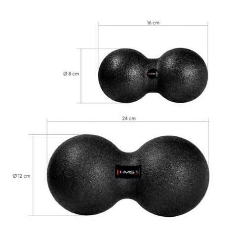 Podwójna piłka do masażu / Duo Ball HMS BLM02 8*16CM