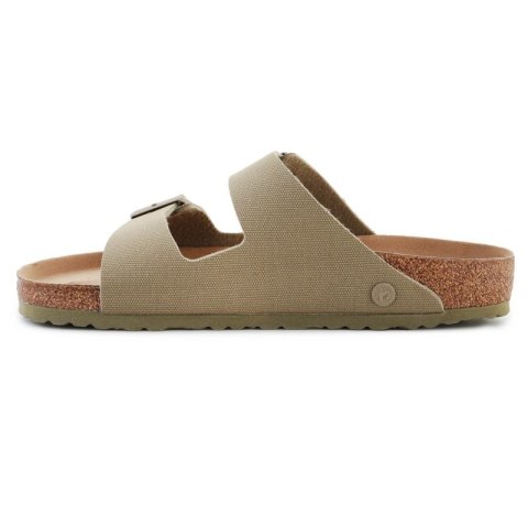 Klapki Birkenstock Rivet Logo Vegan Canvas Faded M 1023958