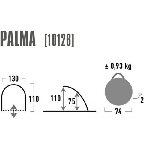Namiot Plażowy High Peak Palma niebiesko szary 10126 Namiot Plażowy High Peak Palma niebiesko szary 10126