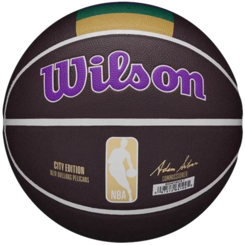 Piłka do koszykówki Wilson NBA Team City Collector New Orleans Pelicans Ball WZ4016419ID Piłka do koszykówki Wilson NBA Team City Collector New Orleans Pelicans Ball WZ4016419ID