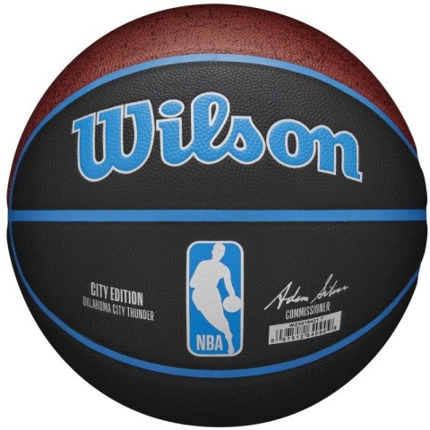 Piłka do koszykówki Wilson NBA Team City Collector Oklahoma City Thunder Ball WZ4016421ID Piłka do koszykówki Wilson NBA Team City Collector Oklahoma City Thunder Ball WZ4016421ID