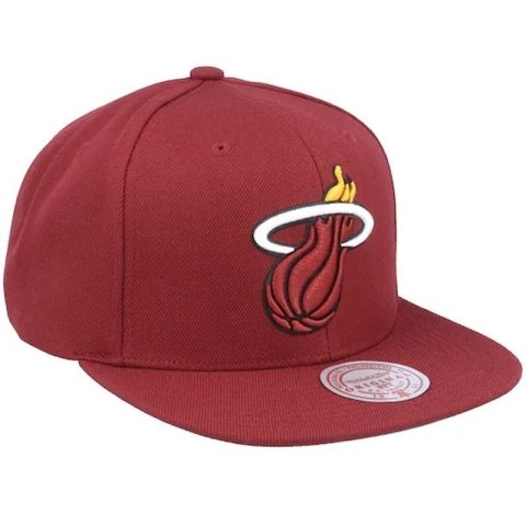 Czapka z daszkiem Mitchell & Ness NBA Miami Heat Top Spot Snapback Hwc Heat HHSS3256-MHEYYPPPMARO Czapka z daszkiem Mitchell & Ness NBA Miami Heat Top Spot Snapback Hwc Heat HHSS3256-MHEYYPPPMARO