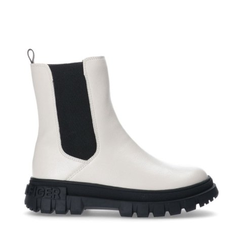 Botki Tommy Hilfiger Bootie Ivory T3A5-33058-1355101-101 Botki Tommy Hilfiger Bootie Ivory T3A5-33058-1355101-101
