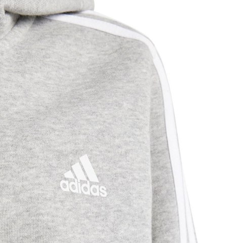 Bluza adidas 3 Stripes FL Full-Zip Hoodie Jr IS3241