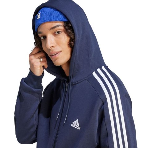 Bluza adidas Essentials Fleece 3-Stripes Full-Zip Jr IJ6478 Bluza adidas Essentials Fleece 3-Stripes Full-Zip Jr IJ6478