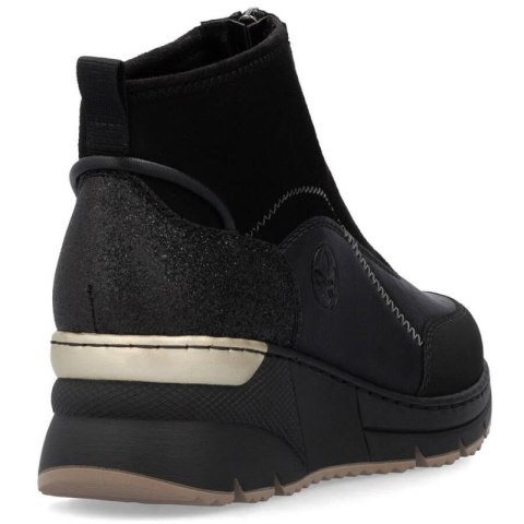 Botki na koturnie Rieker W N6361-00 RKR704