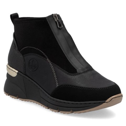 Botki na koturnie Rieker W N6361-00 RKR704