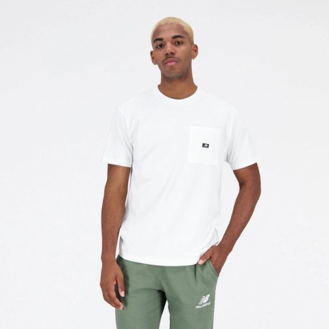 Koszulka New Balance t-shirt Essentials Reimagined Cott M MT31542WT Koszulka New Balance t-shirt Essentials Reimagined Cott M MT31542WT