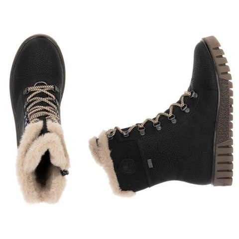 Botki z futerkiem Rieker W Y3424-00 RKR745