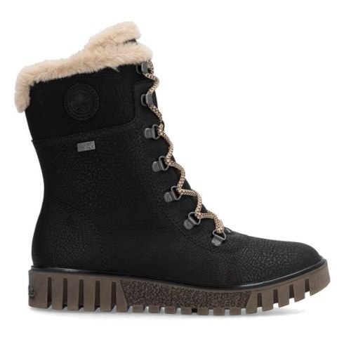 Botki z futerkiem Rieker W Y3424-00 RKR745