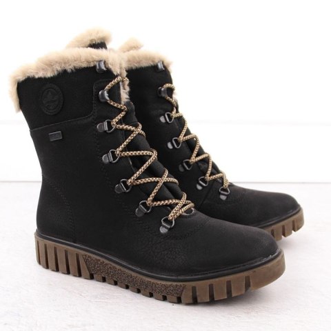 Botki z futerkiem Rieker W Y3424-00 RKR745