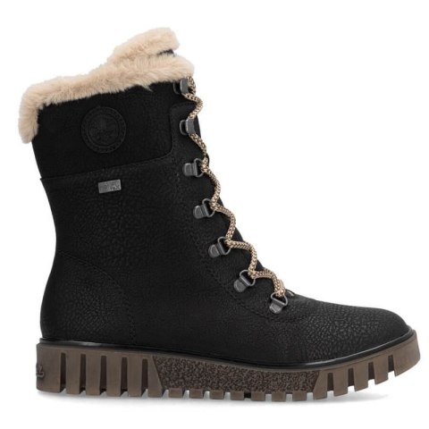 Botki z futerkiem Rieker W Y3424-00 RKR745