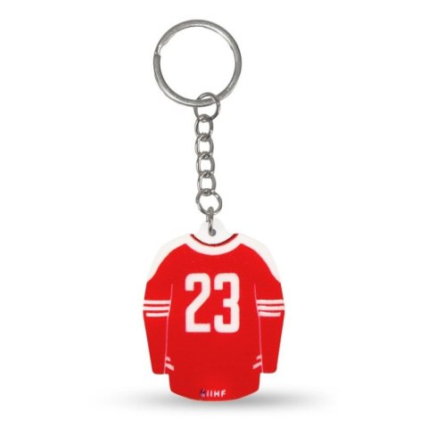 Brelok koszulka hokejowa Polska (Away) SREBBREKH-PL