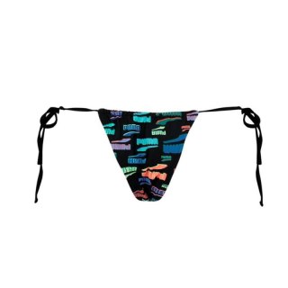 Bikini Puma Swim Women Side Tie Tanga String 1P dół od bikini 938066-01