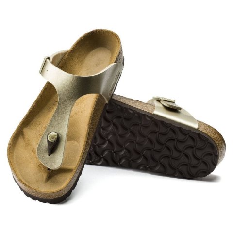 Japonki damskie Birkenstock Gizeh Birko-Flor Gold złote narrow wąskie (1016109)