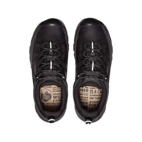 Buty trekkingowe męskie KEEN TARGHEE III WP TRIPLE BLACK skórzana membrana (KE-1028128)