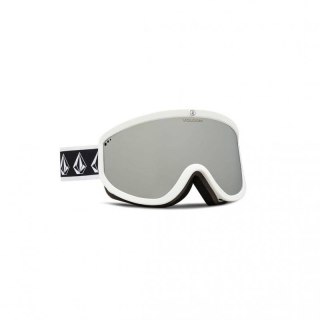 Gogle snowboardowe Volcom FOOTPRINTS WHITE RERUN/SILVER CHROME lustra srebne (VG0622316)