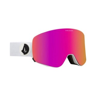 Gogle snowboardowe Volcom GARDEN MATTE WHITE/PINK CHROME (VG0122301)