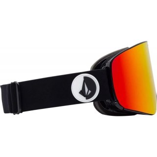 Gogle snowboardowe Volcom Odyssey sportowe narciarskie czerwone (VG0422300)