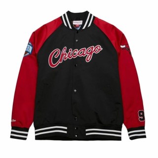 Kurtka Mitchell & Ness NBA Lightweight Satin Jacket Vintage Logo Bulls Dennis Rodman M JK8062-CBUBLCK