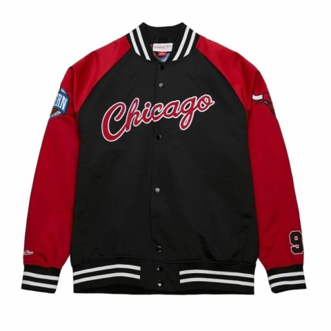 Kurtka Mitchell & Ness NBA Lightweight Satin Jacket Vintage Logo Bulls Dennis Rodman M JK8062-CBUBLCK Kurtka Mitchell & Ness NBA Lightweight Satin Jacket Vintage Logo Bulls Dennis Rodman M JK8062-CBUBLCK