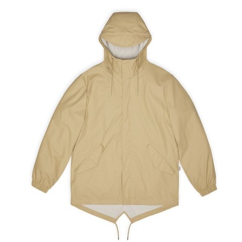Kurtka, płaszcz przeciwdeszczowy Rains unisex Fishtail Jacket W3 18010 24 SAND