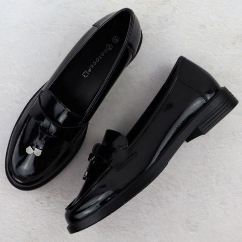 Półbuty lakierowane lordsy Potocki W SZ12369 WOL286