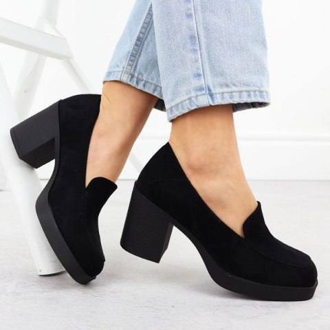 Półbuty mokasyny na obcasie Potocki W SZ12547 WOL288A