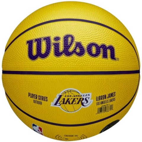 Piłka do koszykówki Wilson NBA Player Icon LeBron James Mini Ball WZ4027701XB Piłka do koszykówki Wilson NBA Player Icon LeBron James Mini Ball WZ4027701XB
