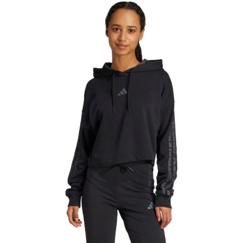 Bluza adidas Essentials 3 Stripes Print French Terry Hoodie W JC6244 Bluza adidas Essentials 3 Stripes Print French Terry Hoodie W JC6244