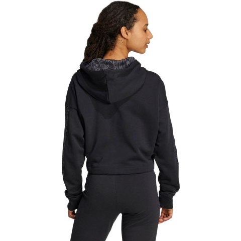 Bluza adidas Essentials 3 Stripes Print French Terry Hoodie W JC6244 Bluza adidas Essentials 3 Stripes Print French Terry Hoodie W JC6244