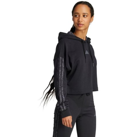 Bluza adidas Essentials 3 Stripes Print French Terry Hoodie W JC6244 Bluza adidas Essentials 3 Stripes Print French Terry Hoodie W JC6244