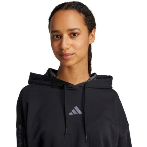 Bluza adidas Essentials 3 Stripes Print French Terry Hoodie W JC6244 Bluza adidas Essentials 3 Stripes Print French Terry Hoodie W JC6244