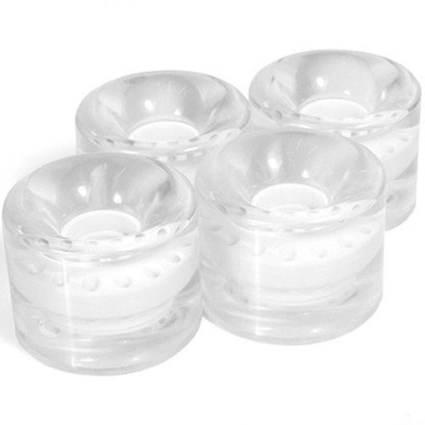 Kółka SMJ do deskorolki plastikowej 59x46mm 4szt półprzezroczysto białe Kółka SMJ do deskorolki plastikowej 59x46mm 4szt półprzezroczysto białe