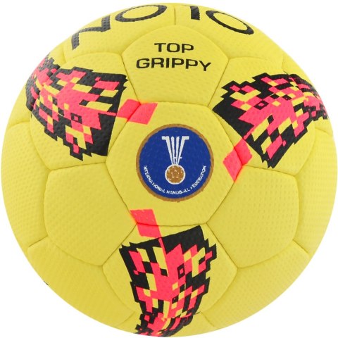 Piłka ręczna NO10 Top Grippy III żółta 56047-3 Piłka ręczna NO10 Top Grippy III żółta 56047-3