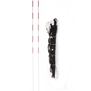 Siatka do siatkówki z antenkami Netex IV ML 9,5 m x 1 m czarna SI0009