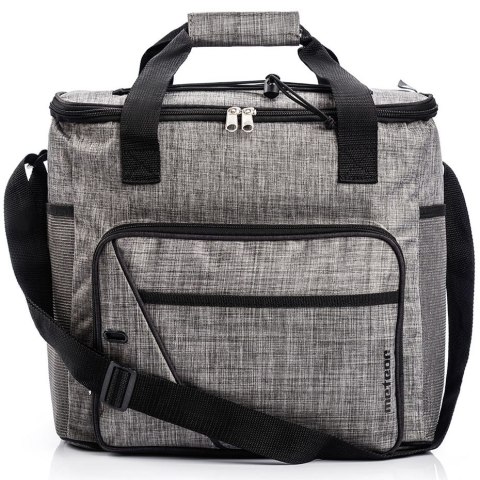 Torba termiczna Meteor Frosty szaro-czarna 74597 Torba termiczna Meteor Frosty szaro-czarna 74597
