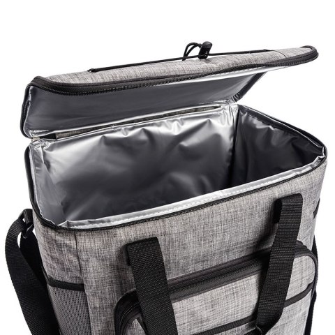 Torba termiczna Meteor Frosty szaro-czarna 74597 Torba termiczna Meteor Frosty szaro-czarna 74597