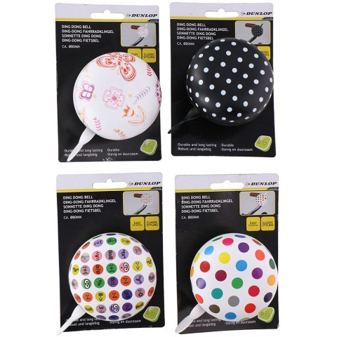 Dzwonek rowerowy Dunlop 80 mm 2060155/119517 Dzwonek rowerowy Dunlop 80 mm 2060155/119517