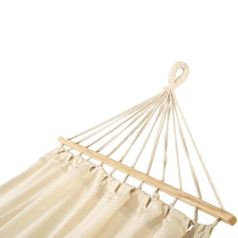 Hamak z frędzlami 1-osobowy 200 cm x 100 cm Maiami natura biały 1031200