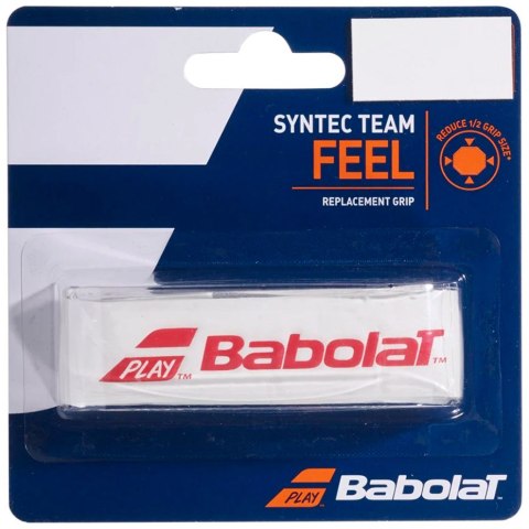Owijka Babolat Syntec Team Feel biało-czerwona 670065 149 Owijka Babolat Syntec Team Feel biało-czerwona 670065 149