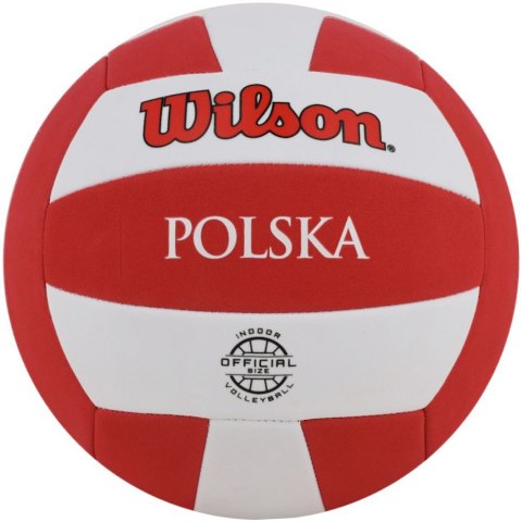 Piłka siatkowa Wilson Super Soft Play VB Polska offcial size biało-czerwona WTH90118XBPO Piłka siatkowa Wilson Super Soft Play VB Polska offcial size biało-czerwona WTH90118XBPO