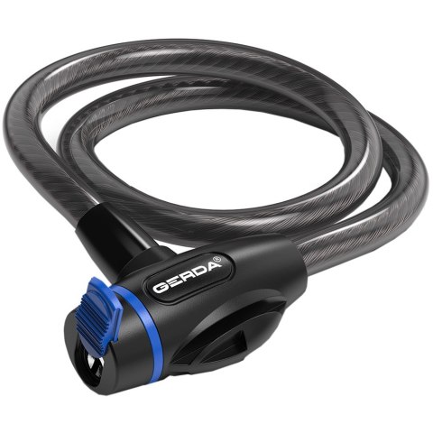 Zapięcie rowerowe Gerda pętla, korpus okrągły, czarne Flex 650/12T Zapięcie rowerowe Gerda pętla, korpus okrągły, czarne Flex 650/12T