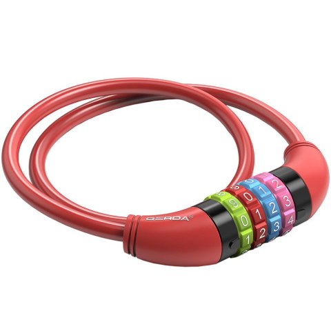 Zapięcie rowerowe Gerda szyfrowane, pętla mix kolorów Flex 650/8C Zapięcie rowerowe Gerda szyfrowane, pętla mix kolorów Flex 650/8C