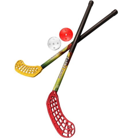Zestaw do unihokeja Azetx Cobra Junior 2 kije+2 piłki bez owijki 62cm Zestaw do unihokeja Azetx Cobra Junior 2 kije+2 piłki bez owijki 62cm