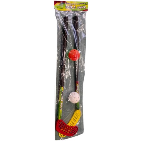 Zestaw do unihokeja Azetx Cobra Junior 2 kije+2 piłki bez owijki 62cm Zestaw do unihokeja Azetx Cobra Junior 2 kije+2 piłki bez owijki 62cm