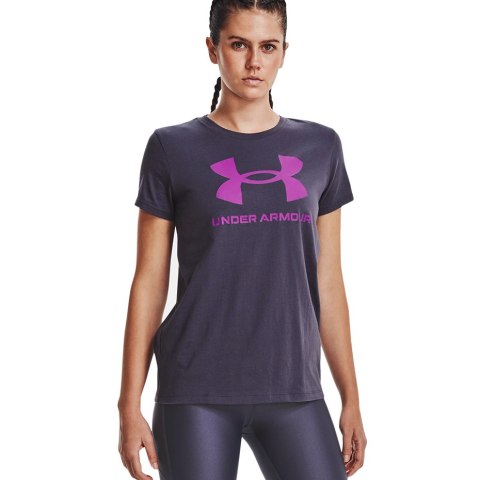 Koszulka damska Under Armour Live Sportstyle Graphic SSC fioletowa 1356305 558 Koszulka damska Under Armour Live Sportstyle Graphic SSC fioletowa 1356305 558
