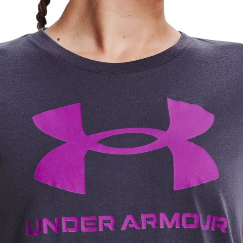 Koszulka damska Under Armour Live Sportstyle Graphic SSC fioletowa 1356305 558 Koszulka damska Under Armour Live Sportstyle Graphic SSC fioletowa 1356305 558
