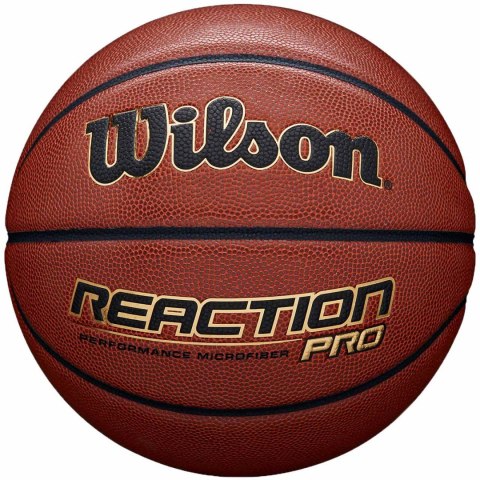 Piłka koszykowa Wilson Reaction Pro 295 brązowa WTB10137XB07 Piłka koszykowa Wilson Reaction Pro 295 brązowa WTB10137XB07